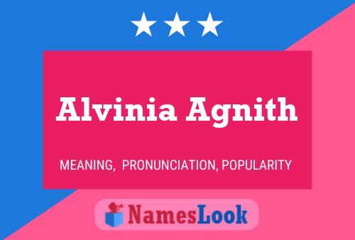 Poster del nome Alvinia Agnith