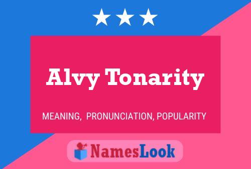 Poster del nome Alvy Tonarity