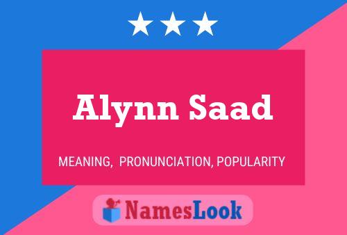 Poster del nome Alynn Saad