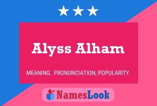 Poster del nome Alyss Alham