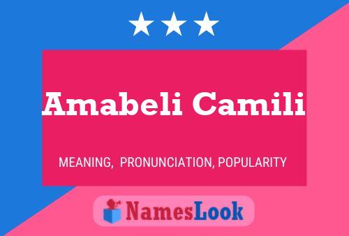 Poster del nome Amabeli Camili