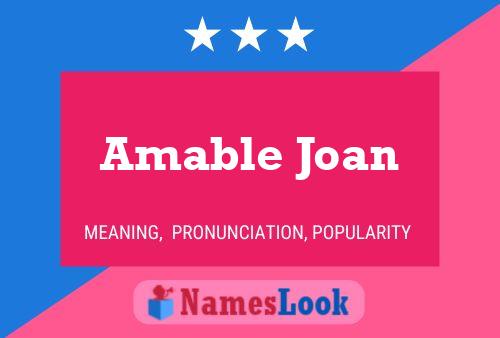 Poster del nome Amable Joan