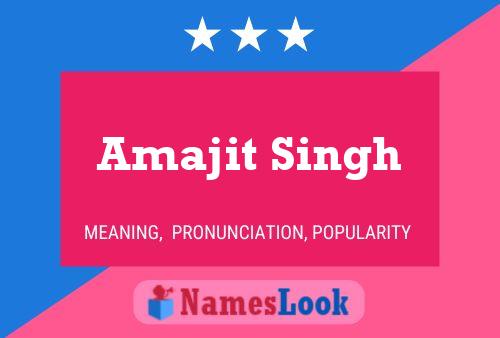 Poster del nome Amajit Singh