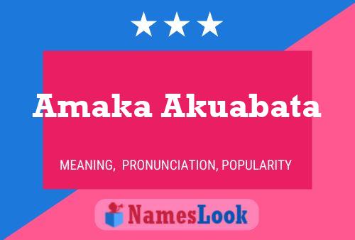 Poster del nome Amaka Akuabata