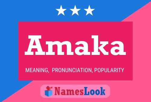 Poster del nome Amaka