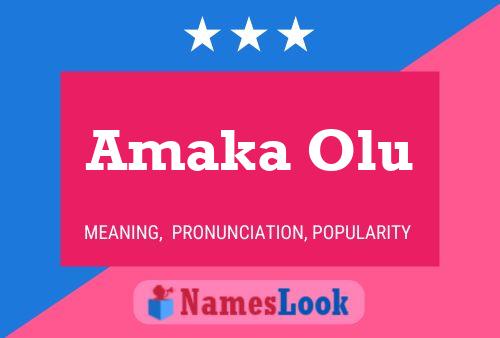 Poster del nome Amaka Olu