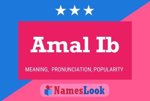 Poster del nome Amal Ib