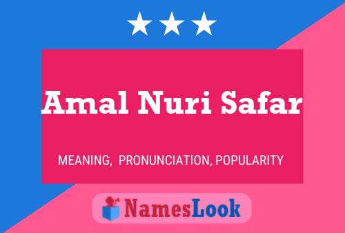 Poster del nome Amal Nuri Safar