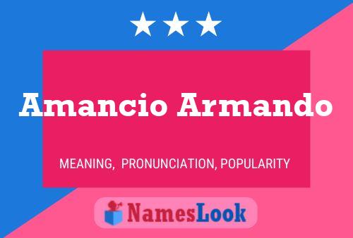 Poster del nome Amancio Armando