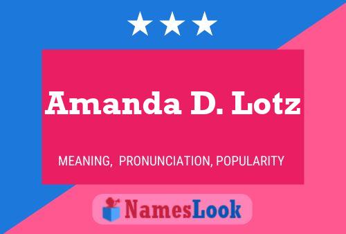 Poster del nome Amanda D. Lotz