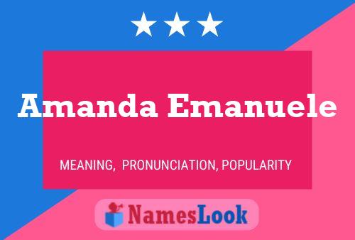 Poster del nome Amanda Emanuele