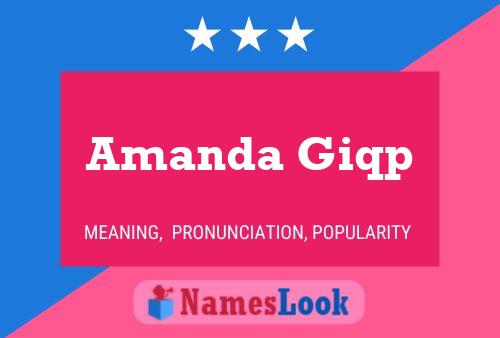 Poster del nome Amanda Giqp