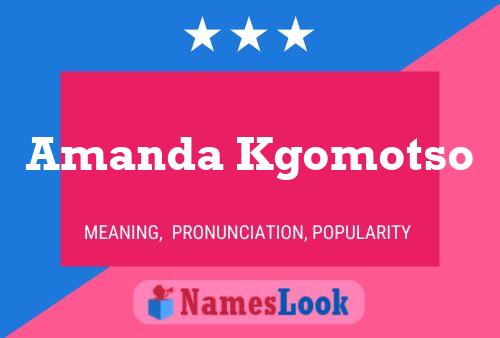 Poster del nome Amanda Kgomotso