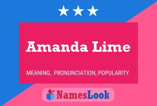 Poster del nome Amanda Lime