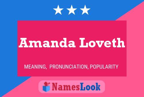 Poster del nome Amanda Loveth