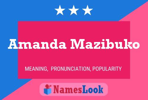 Poster del nome Amanda Mazibuko