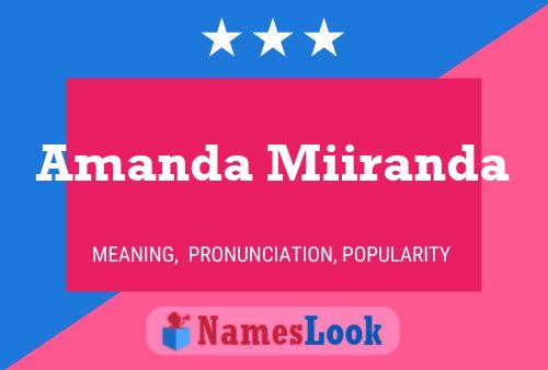 Poster del nome Amanda Miiranda