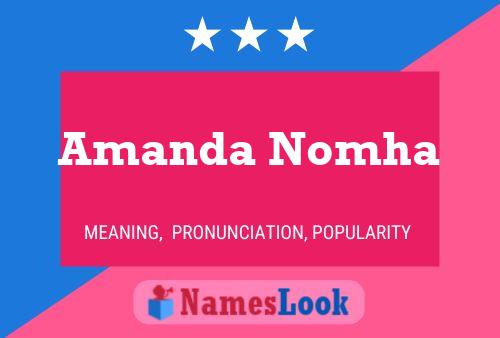 Poster del nome Amanda Nomha