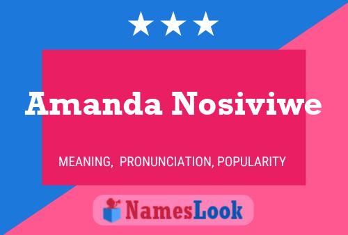 Poster del nome Amanda Nosiviwe