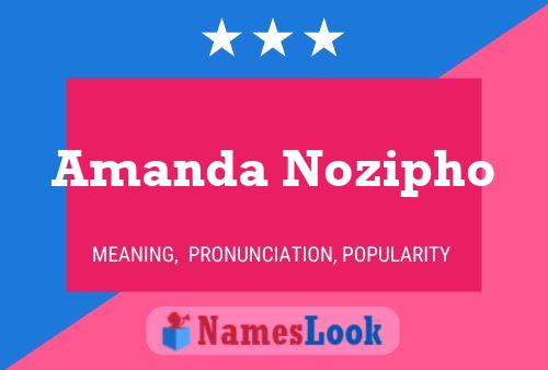 Poster del nome Amanda Nozipho