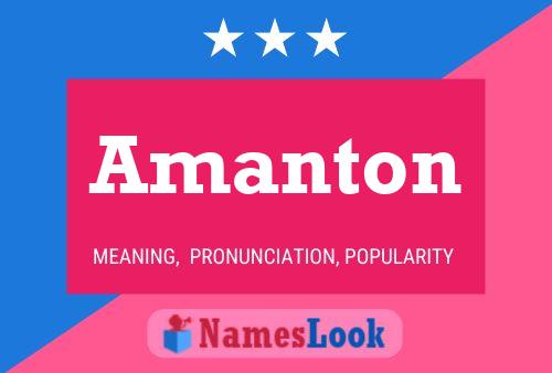 Poster del nome Amanton