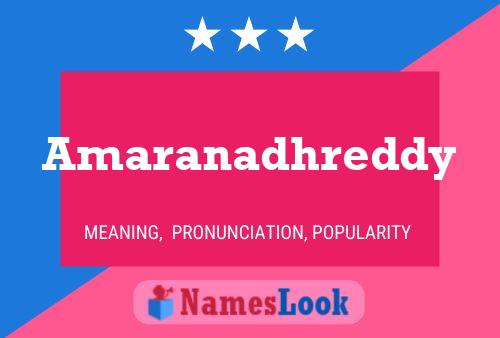 Poster del nome Amaranadhreddy