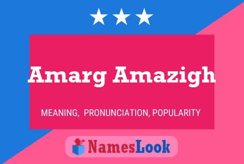 Poster del nome Amarg Amazigh