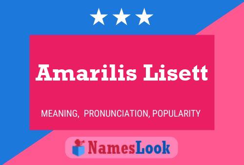 Poster del nome Amarilis Lisett