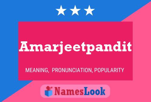 Poster del nome Amarjeetpandit