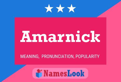 Poster del nome Amarnick