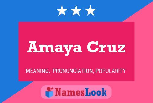 Poster del nome Amaya Cruz