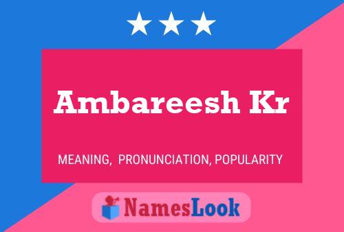 Poster del nome Ambareesh Kr