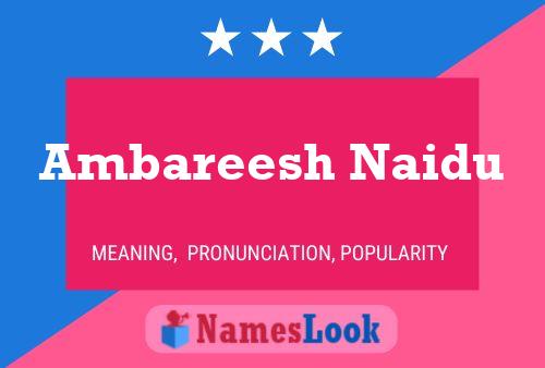 Poster del nome Ambareesh Naidu