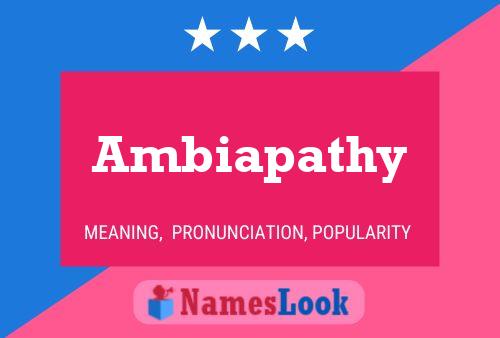 Poster del nome Ambiapathy