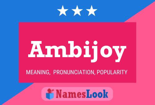 Poster del nome Ambijoy