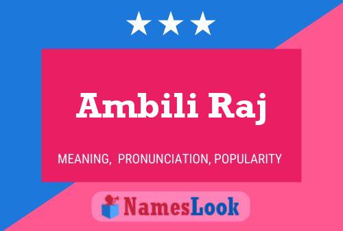 Poster del nome Ambili Raj