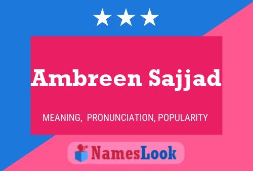 Poster del nome Ambreen Sajjad