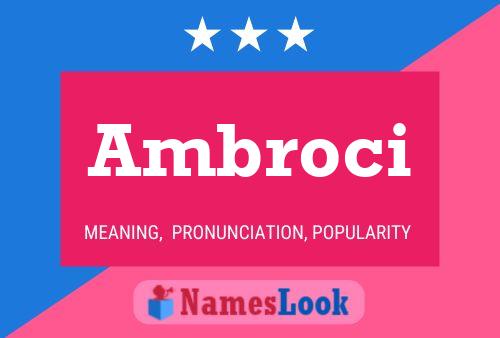 Poster del nome Ambroci