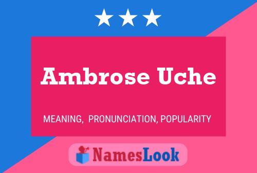 Poster del nome Ambrose Uche