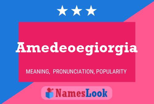 Poster del nome Amedeoegiorgia