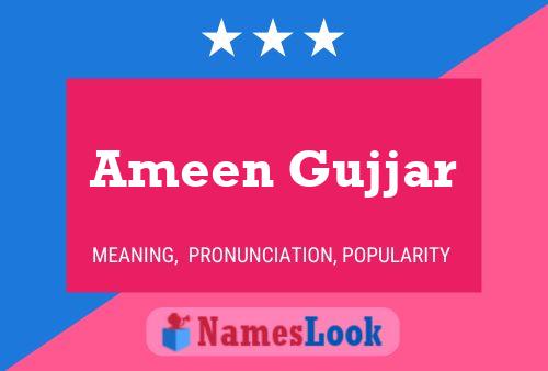 Poster del nome Ameen Gujjar