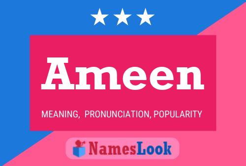 Poster del nome Ameen