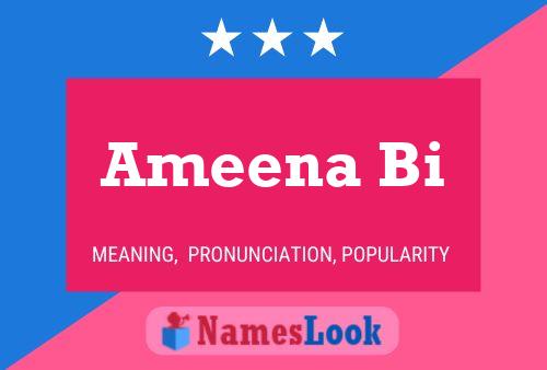 Poster del nome Ameena Bi