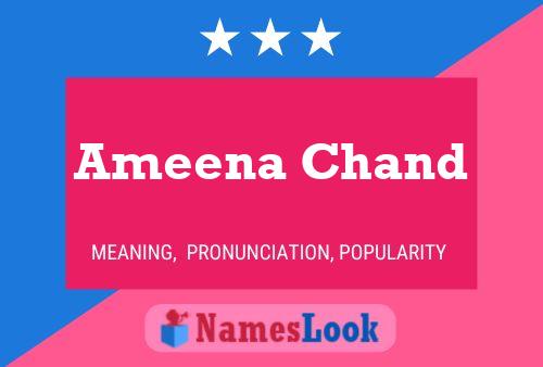 Poster del nome Ameena Chand