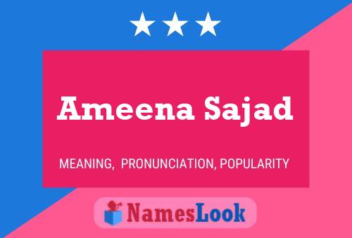 Poster del nome Ameena Sajad