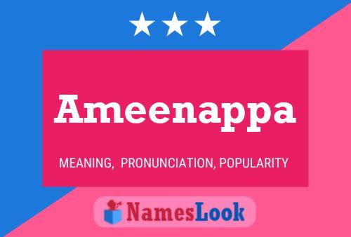 Poster del nome Ameenappa