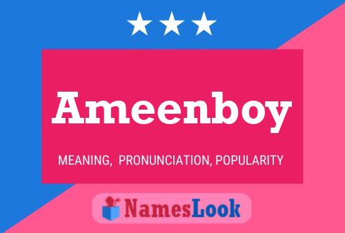 Poster del nome Ameenboy