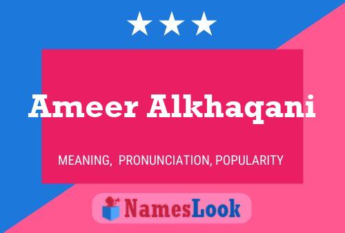 Poster del nome Ameer Alkhaqani