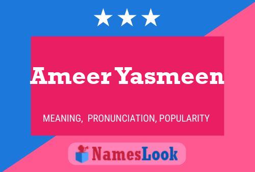 Poster del nome Ameer Yasmeen