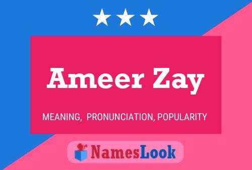 Poster del nome Ameer Zay